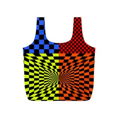 Checkerboard Again 7 Full Print Recycle Bag (S)