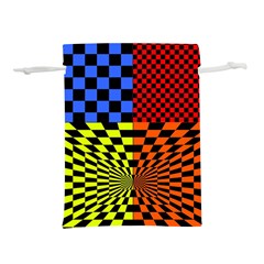 Checkerboard Again 7 Lightweight Drawstring Pouch (M)