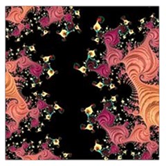 Fractals Large Satin Scarf (square) by WensdaiAmbrose