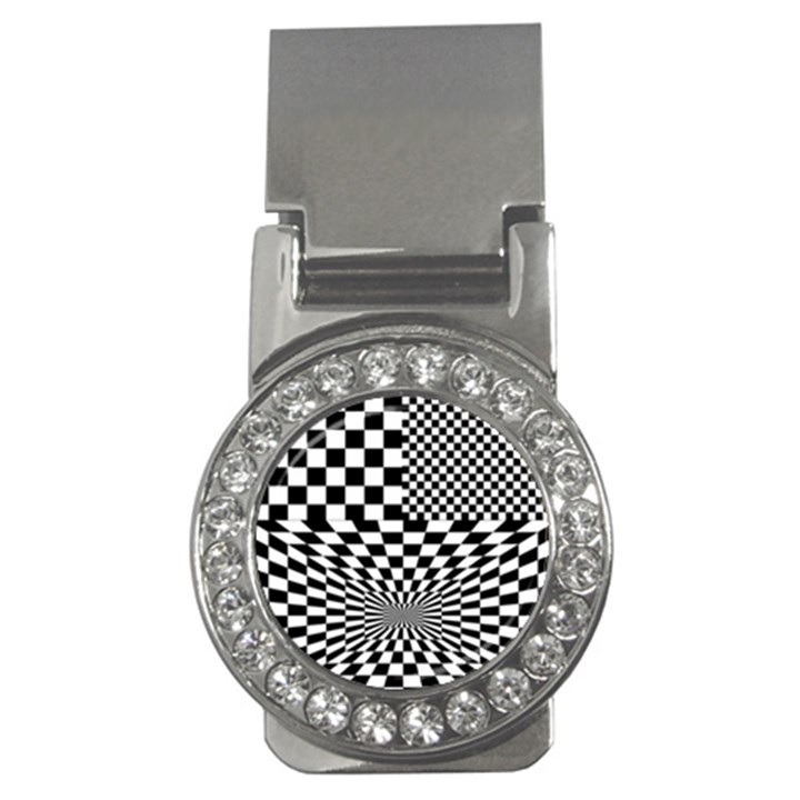 Checkerboard Again 6 Money Clips (CZ) 