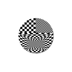 Checkerboard Again 6 Golf Ball Marker