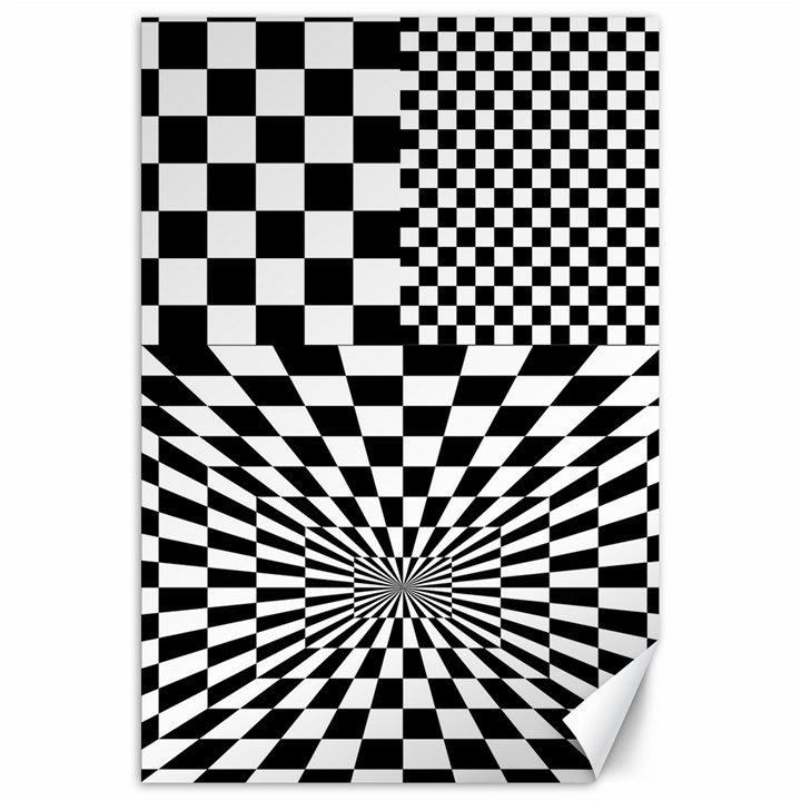 Checkerboard Again 6 Canvas 20  x 30 