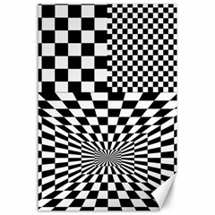 Checkerboard Again 6 Canvas 24  X 36  by impacteesstreetwearseven