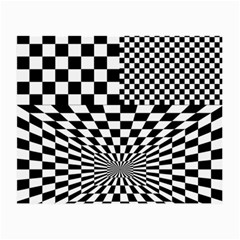 Checkerboard Again 6 Small Glasses Cloth (2 Sides) by impacteesstreetwearseven