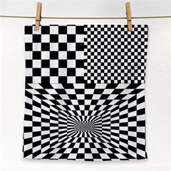 Checkerboard Again 6 Face Towel