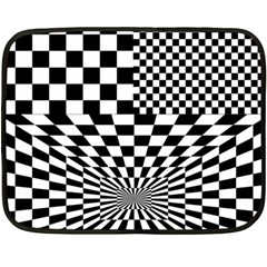 Checkerboard Again 6 Fleece Blanket (Mini)