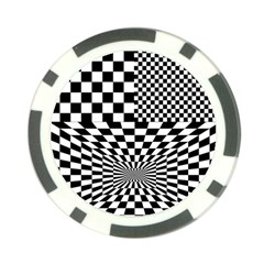 Checkerboard Again 6 Poker Chip Card Guard (10 pack)