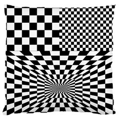 Checkerboard Again 6 Large Cushion Case (two Sides) by impacteesstreetwearseven