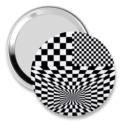 Checkerboard Again 6 3  Handbag Mirrors