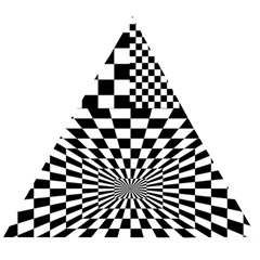 Checkerboard Again 6 Wooden Puzzle Triangle by impacteesstreetwearseven