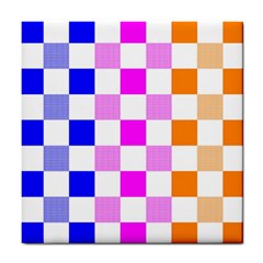 Checkerboard Again 9 Checkerboard Again 9 Tile Coaster by impacteesstreetwearseven