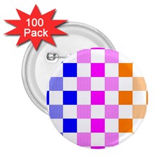 Checkerboard Again 9 Checkerboard Again 9 2 25  Buttons (100 Pack)  by impacteesstreetwearseven