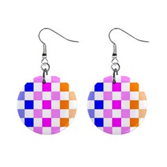 Checkerboard Again 9 Checkerboard Again 9 Mini Button Earrings by impacteesstreetwearseven