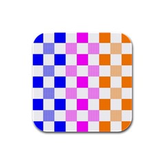 Checkerboard Again 9 Checkerboard Again 9 Rubber Square Coaster (4 Pack) 