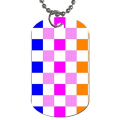 Checkerboard Again 9 Checkerboard Again 9 Dog Tag (one Side) by impacteesstreetwearseven