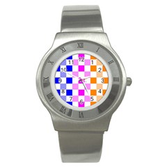 Checkerboard Again 9 Checkerboard Again 9 Stainless Steel Watch by impacteesstreetwearseven