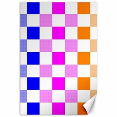 Checkerboard Again 9 Checkerboard Again 9 Canvas 12  X 18  by impacteesstreetwearseven