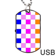 Checkerboard Again 9 Checkerboard Again 9 Dog Tag Usb Flash (one Side) by impacteesstreetwearseven