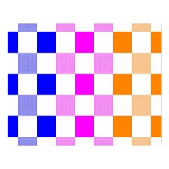 Checkerboard Again 9 Checkerboard Again 9 Double Sided Flano Blanket (large)  by impacteesstreetwearseven