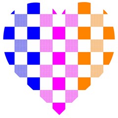 Checkerboard Again 9 Checkerboard Again 9 Wooden Puzzle Heart by impacteesstreetwearseven