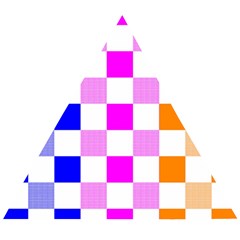 Checkerboard Again 9 Checkerboard Again 9 Wooden Puzzle Triangle by impacteesstreetwearseven