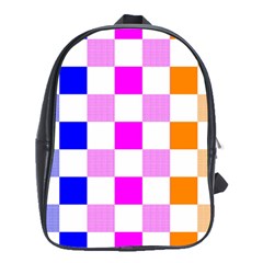 Checkerboard Again 9 Checkerboard Again 9 School Bag (xl) by impacteesstreetwearseven