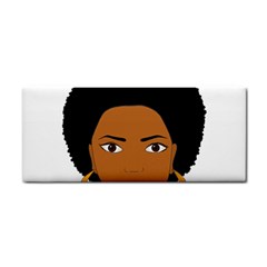 African American Woman With ?urly Hair Hand Towel