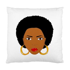 African American Woman With ?urly Hair Standard Cushion Case (one Side)