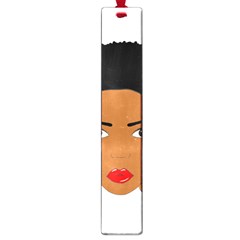 African American Woman With ?urly Hair Large Book Marks by bumblebamboo