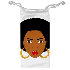 African American Woman With ?urly Hair Jewelry Bag