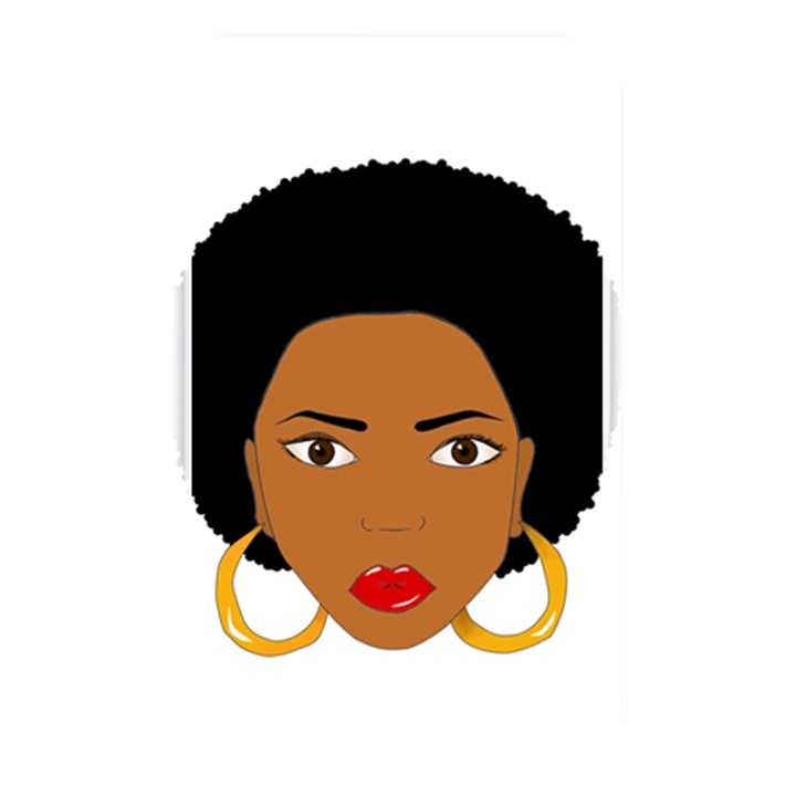 African American woman with сurly hair Memory Card Reader (Rectangular)