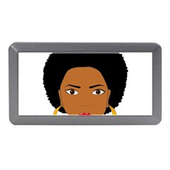 African American Woman With ?urly Hair Memory Card Reader (mini) by bumblebamboo