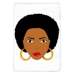 African American Woman With ?urly Hair Removable Flap Cover (l) by bumblebamboo