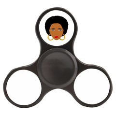 African American Woman With ?urly Hair Finger Spinner by bumblebamboo