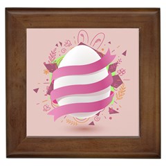 Easter Egg Colorful Spring Color Framed Tile