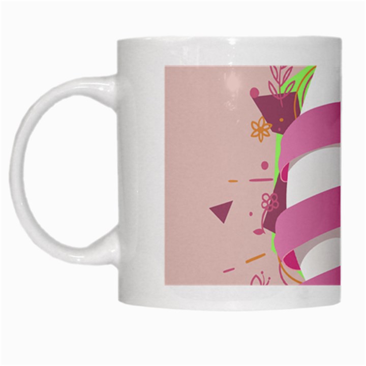 Easter Egg Colorful Spring Color White Mugs