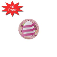 Easter Egg Colorful Spring Color 1  Mini Buttons (10 Pack)  by Pakrebo