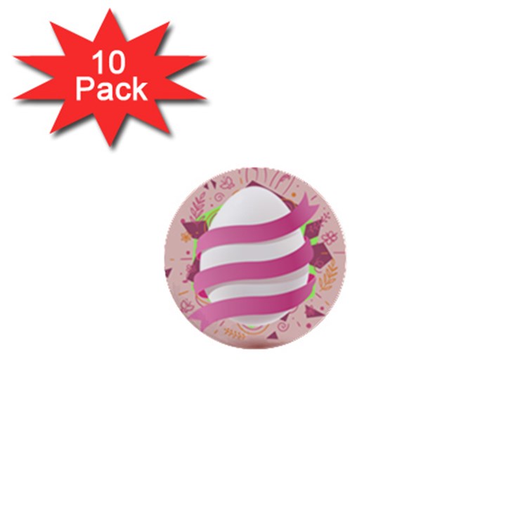 Easter Egg Colorful Spring Color 1  Mini Buttons (10 pack) 