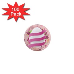 Easter Egg Colorful Spring Color 1  Mini Magnets (100 pack) 