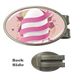 Easter Egg Colorful Spring Color Money Clips (Oval) 