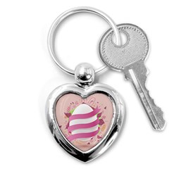 Easter Egg Colorful Spring Color Key Chain (Heart)