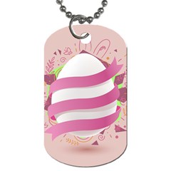 Easter Egg Colorful Spring Color Dog Tag (one Side) by Pakrebo