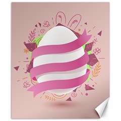 Easter Egg Colorful Spring Color Canvas 8  x 10 