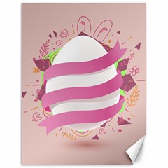 Easter Egg Colorful Spring Color Canvas 12  x 16 