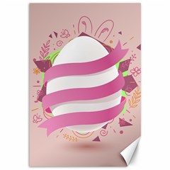 Easter Egg Colorful Spring Color Canvas 12  X 18  by Pakrebo