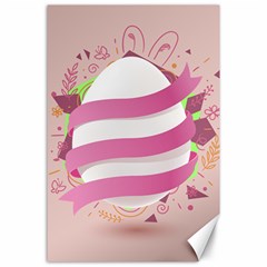 Easter Egg Colorful Spring Color Canvas 24  x 36 