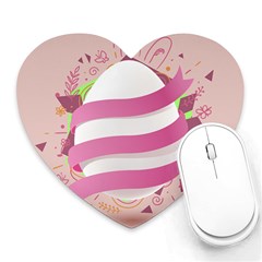 Easter Egg Colorful Spring Color Heart Mousepads