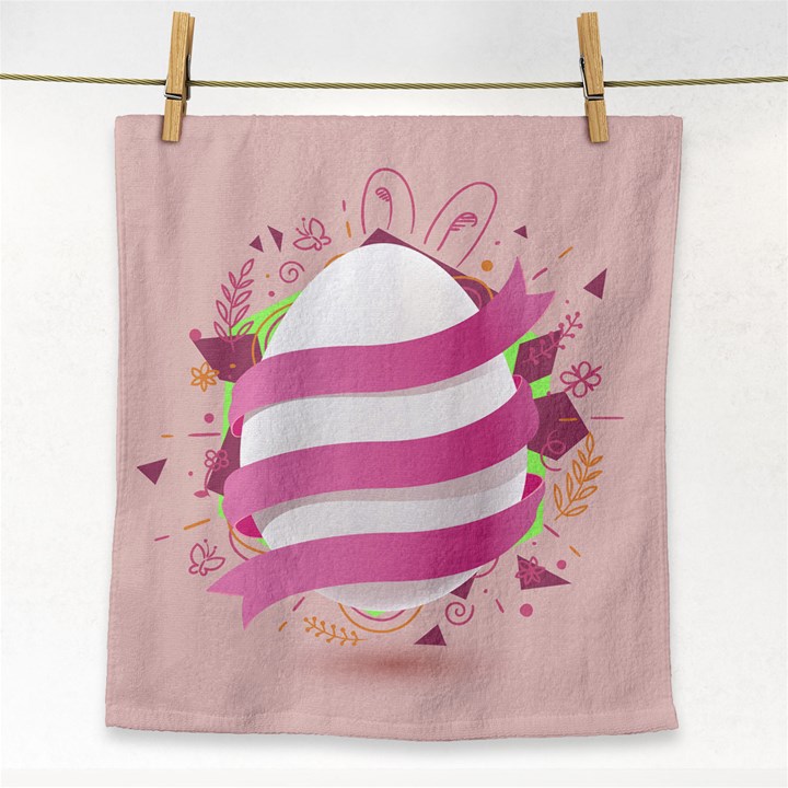 Easter Egg Colorful Spring Color Face Towel