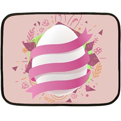 Easter Egg Colorful Spring Color Fleece Blanket (mini) by Pakrebo