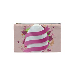 Easter Egg Colorful Spring Color Cosmetic Bag (small) by Pakrebo